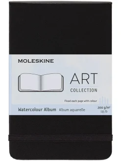 Szkicownik "Watercolour Album" w kolorze czarnym - 9 x 14 cm