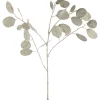 Sztuczny kwiat "Dollar plant" w kolorze białym - dł. 86 cm
