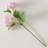 Sztuczny kwiat w kolorze zielono-jasnoróżowym - wys. 35 cm