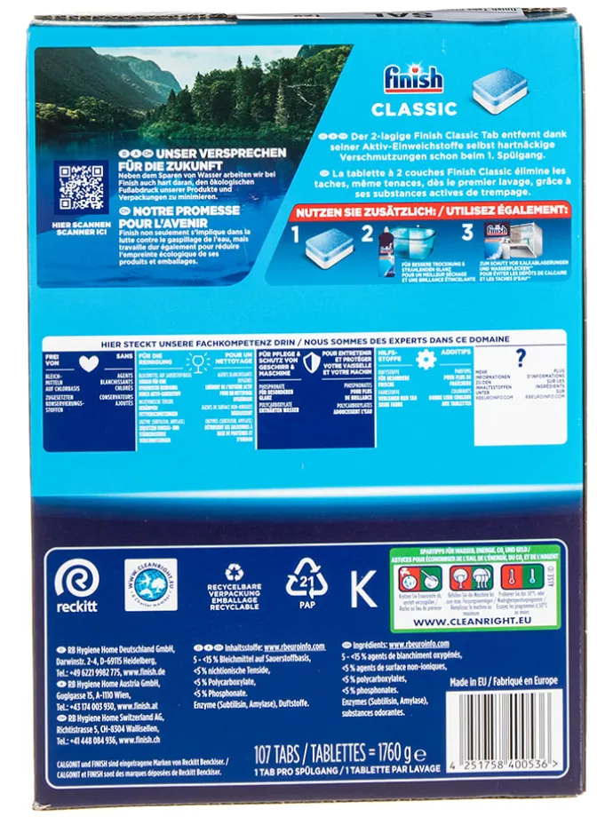 Tabletki (107 szt.) "Classic" do zmywarki - 1,76 kg