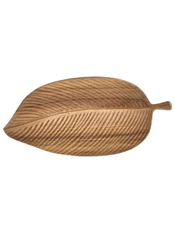 Taca w kolorze jasnobrązowym do serwowania - 25 x 12 cm