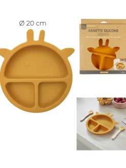 Talerz w kolorze żółtym dla dzieci - Ø 20 cm