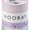Taśmy washi "Hotfoil Happy Vibes" ze wzorem - 4 x 5 m