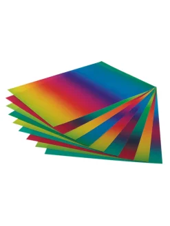 Tęczowy papier (10 szt.) - 32 x 23 cm