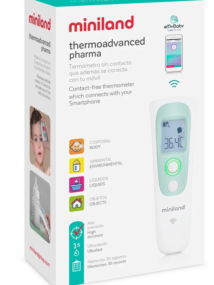 Termometr "Thermoadvanced Pharma" w kolorze biało-miętowym