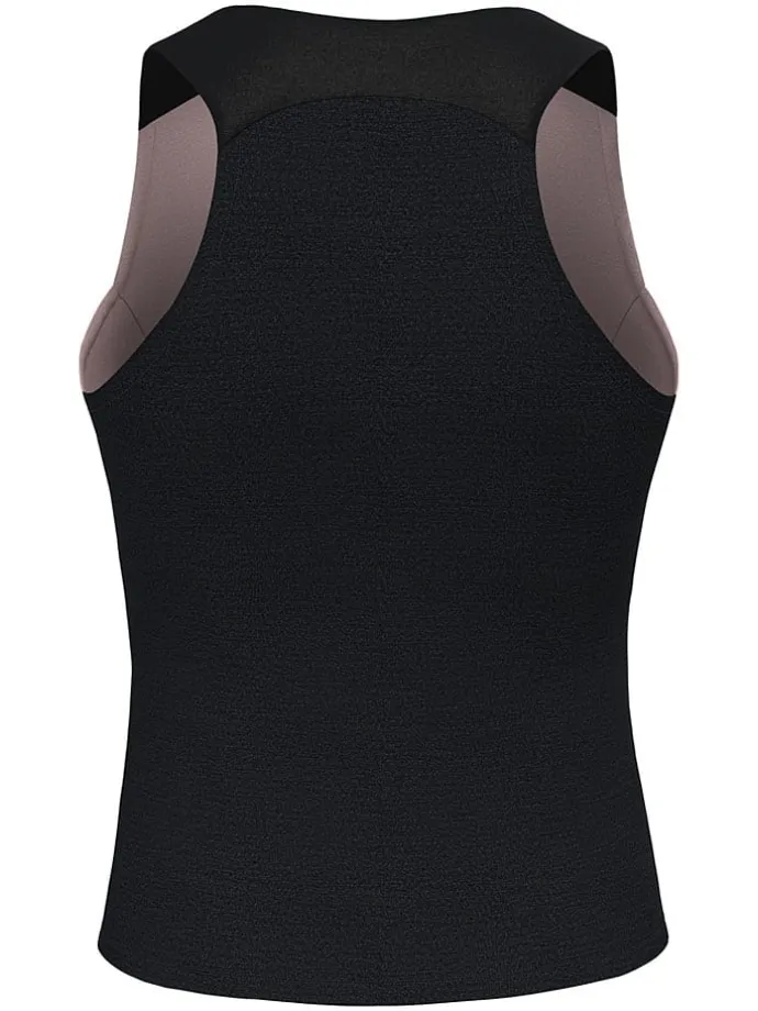 Top kolarski "Vento Merino" w kolorze jasnoróżowo-czarnym