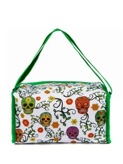 Torba izolacyjna w kolorze zielonym ze wzorem - 28 x 14 x 16,5 cm