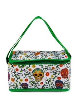 Torba izolacyjna w kolorze zielonym ze wzorem - 28 x 14 x 16,5 cm