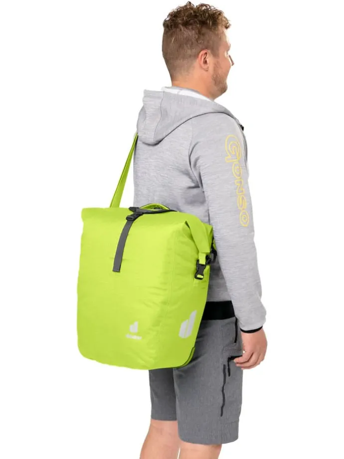 Torba rowerowa "Weybridge 25+5" w kolorze zielonym - 34 x 43 x 22 cm