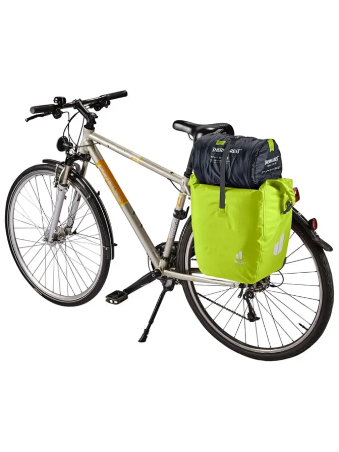 Torba rowerowa "Weybridge 25+5" w kolorze zielonym - 34 x 43 x 22 cm