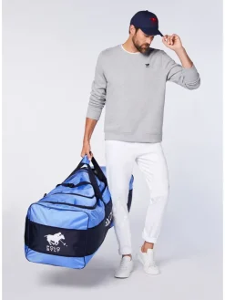 Torba sportowa w kolorze granatowo-niebieskim - 130 x 38 x 38 cm