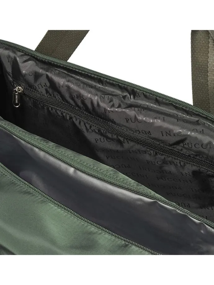 Torba sportowa w kolorze khaki - 52 x 28 x 26,5 cm
