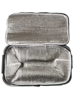 Torba termiczna w kolorze biało-zielonym - 48 x 24 x 27 cm - 25 l