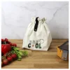 Torba w kolorze kremowym na lunch - 28 x 34 x 14 cm