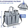 Torba w kolorze szarym - 33 x 31 x 17 cm