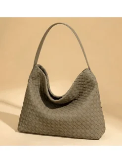 Torebka w kolorze szarobrązowym - 34 x 29 x 11 cm