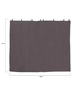 Uniwersalna zasłona w kolorze szarym do pergoli - 215 x 390 cm