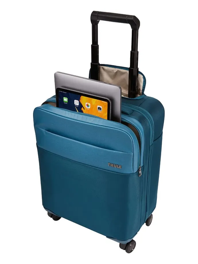 Walizka "Spira Compact Carry On Spinner" w kolorze niebieskim - 50 x 35 x 13 cm