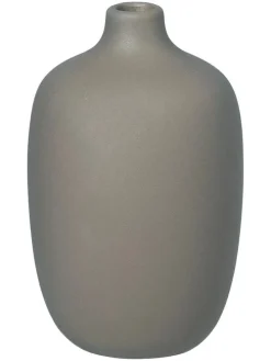 Wazon "Ceola" w kolorze szarym - wys. 13 x Ø 8 cm