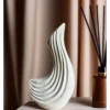 Wazon "Swan" w kolorze białym - wys. 23 cm