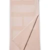 Wełniany szal "Signature" w kolorze jasnoróżowym - 200 x 55 cm