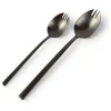 Widelczyki deserowe (6 szt.) "Terno" w kolorze czarnym - dł. 14 cm