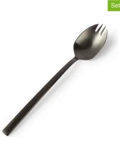 Widelczyki deserowe (6 szt.) "Terno" w kolorze czarnym - dł. 14 cm