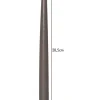Świece LED (2 szt.) "Flame Slim" w kolorze brązowym - wys. 28,5 cm