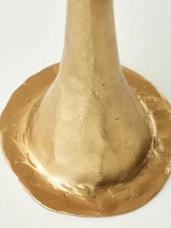 Świecznik "Dupni" w kolorze złotym - wys. 34 x Ø 7 cm