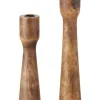 Świeczniki (2 szt.) "Caldeas" w kolorze brązowym