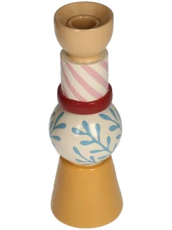 Świecznik "Ornaments" ze wzorem - wys. 22 x Ø 7 cm
