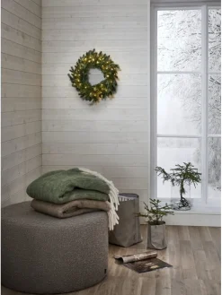 Wieniec LED "Greyland" w kolorze zielonym - Ø 55 cm