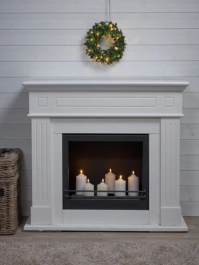 Wieniec LED "Holly" w kolorze zielonym - Ø 30 cm