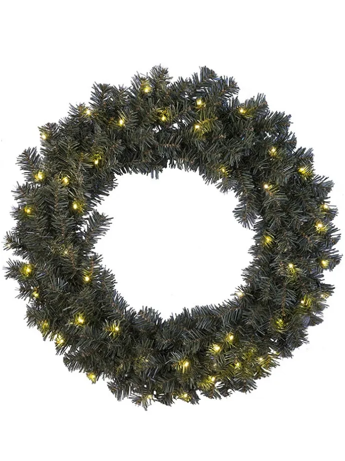Wieniec LED "Ottawa" w kolorze zielonym - Ø 70 cm