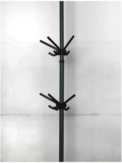 Wieszaki (2 szt.) "Herkules" w kolorze czarnym - 29 x 12,5 x 15 cm