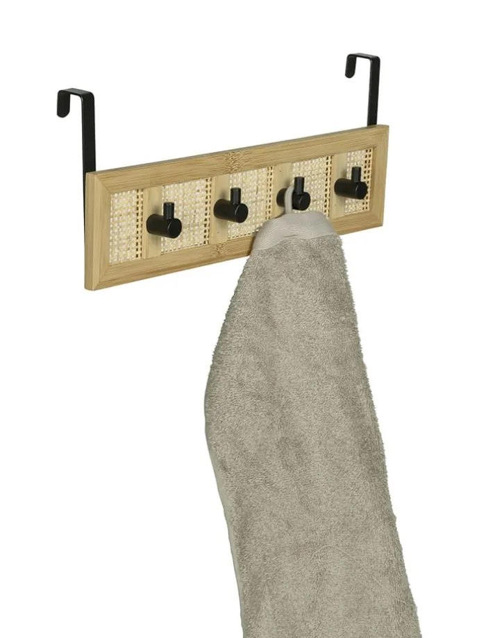 Wieszak w kolorze jasnobrązowym - 33 x 14 x 6 cm