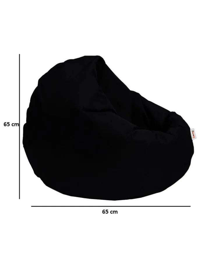Worek w kolorze czarnym do siedzenia - Ø 100 cm