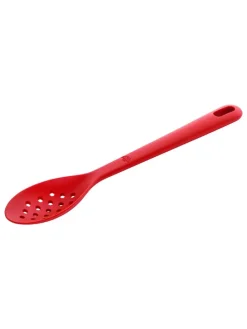 Łyżka cedzakowa "Rosso" w kolorze czerwonym - dł. 31 cm