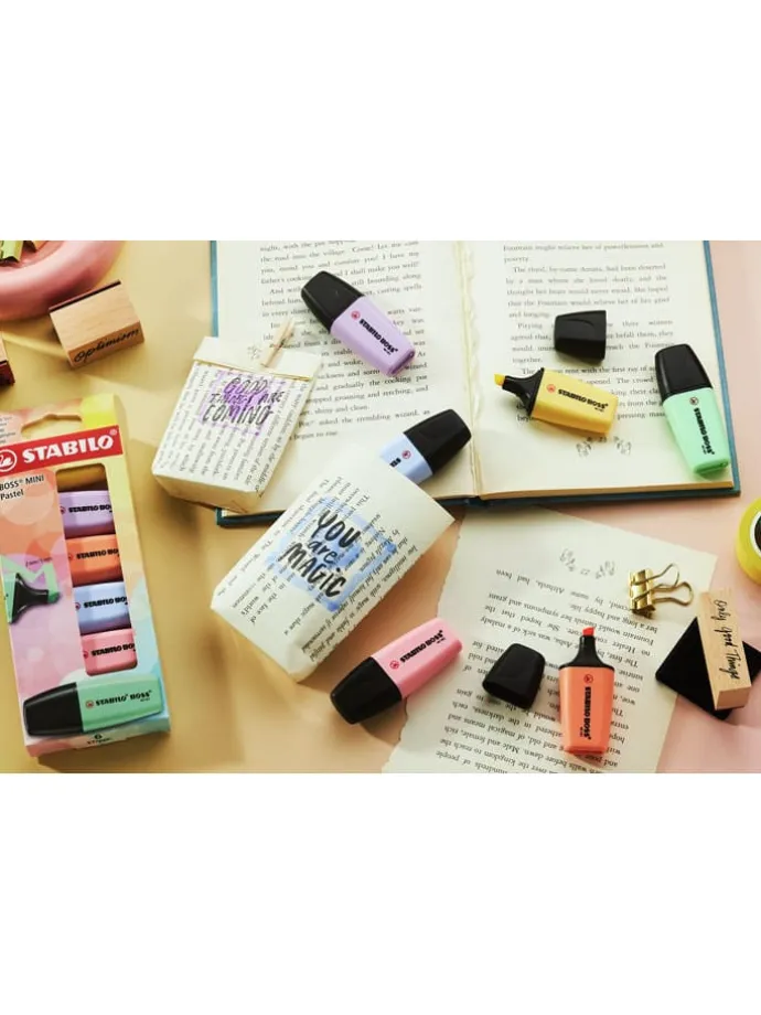 Zakreślacze (5 szt.) "STABILO BOSS MINI Pastel"
