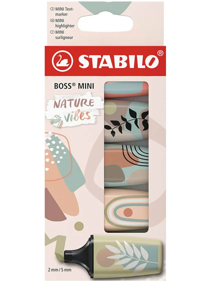 Zakreślacze (5 szt.) "STABILO BOSS MINI Naturevibes"