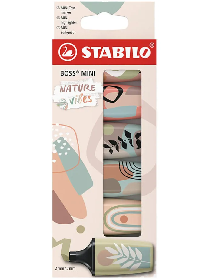 Zakreślacze (6 szt.) "STABILO BOSS MINI Naturevibes"