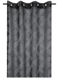 Zasłona "Quadro" w kolorze antracytowym - 260 x 140 cm