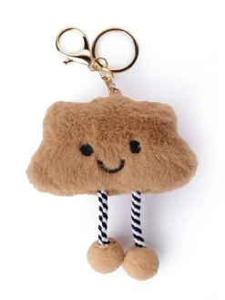 Zawieszka "Cloud" w kolorze jasnobrązowym do torebki/kluczy - dł. 18 cm