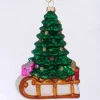 Zawieszka świąteczna "Merrily" w kolorze zielonym - wys. 14,5 cm