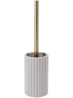 Zestaw WC "Monica" w kolorze złoto-białym - wys. 37 x Ø 9,4 cm